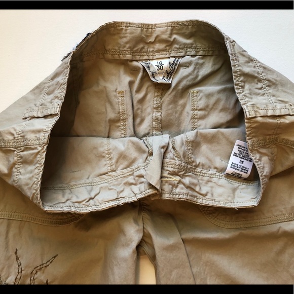 Lucky Brand Khaki Pants with Dragon Leg Embroidery - Picture 4 of 8